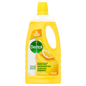 DETTOL ΠΟΛΥΚΑΘΑΡΙΣΤΙΚΟ ΓΙΑ ΜΕΓΑΛΕΣ ΕΠΙΦΑΝΕΙΕΣ SPARKLING LEMON & LIME BURST